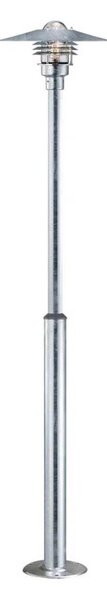 Nordlux - Vonkajšia lampa VEJERS 1xE27/60W/230V IP54 strieborná 130 cm