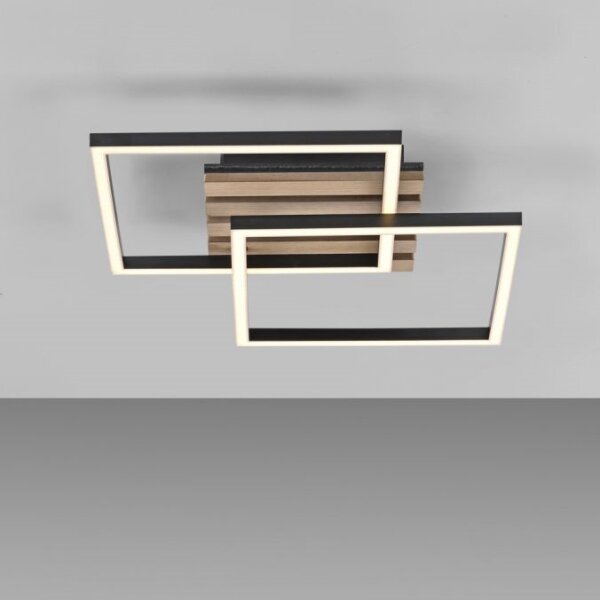JUST LIGHT. 14053-79 - LED stropné svietidlo AKUSTIKA LED/15W/230V dub/čierna