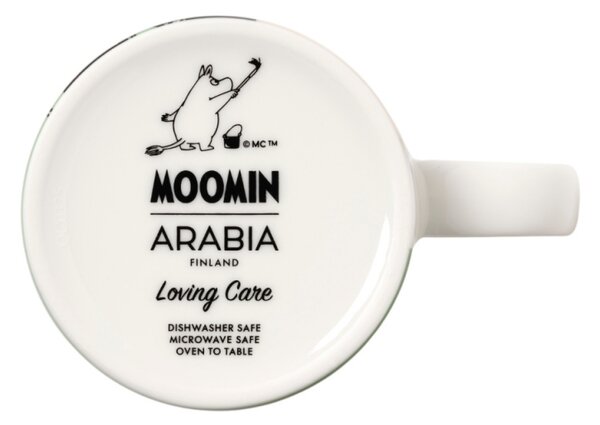 Arabia Hrnček Moomin Loving care 0,3l, zelený