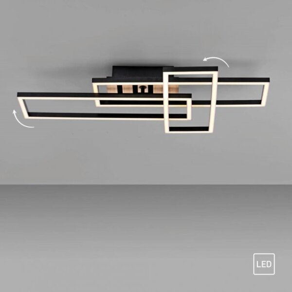 JUST LIGHT. 14051-79 - LED stropné svietidlo AKUSTIKA LED/20,5W/230V dub/čierna