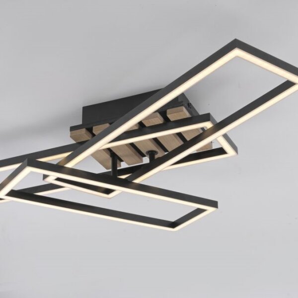 JUST LIGHT. 14051-79 - LED stropné svietidlo AKUSTIKA LED/20,5W/230V dub/čierna