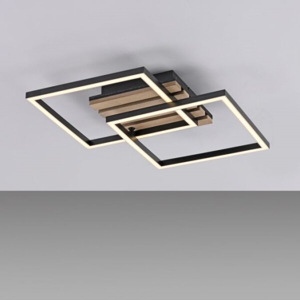 JUST LIGHT. 14053-79 - LED stropné svietidlo AKUSTIKA LED/15W/230V dub/čierna