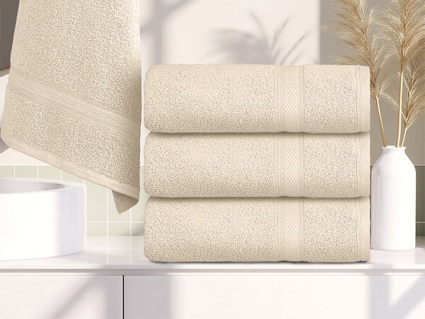 Uterák CLARYSSE ELEGANCE 60x110 cm smotanový, 100% bavlna