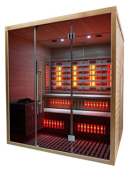 Marimex | Kombinovaná sauna Marimex UNITE XXL s Wi-Fi (FSC) + saunové kachle | 11100117