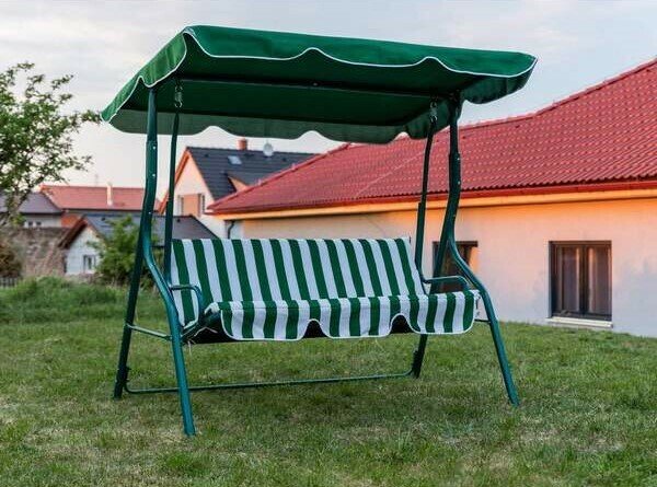 Happy Green Záhradná hojdačka Stripy II