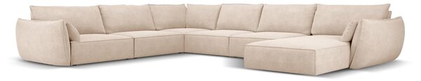 Béžová rohová pohovka (ľavý roh) Vanda - Mazzini Sofas