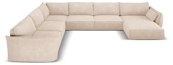Béžová rohová pohovka (ľavý roh) Vanda - Mazzini Sofas
