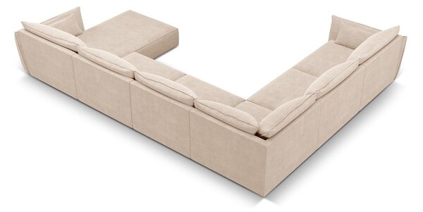 Béžová rohová pohovka (ľavý roh) Vanda - Mazzini Sofas