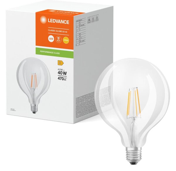 LED žiarovka GLOBE CLASSIC FILAMENT G125 E27/4W/230V 2700K - Ledvance