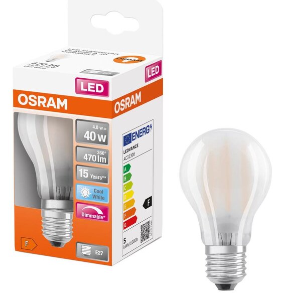 LED stmievateľná žiarovka SUPERSTAR CLASSIC A60 E27/4,8W/230V 4000K - Osram
