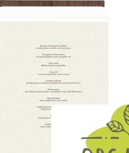 Dosky na menu Securit Walnut Range A4, drevené