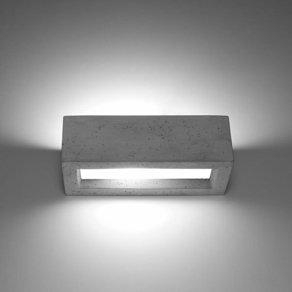 Sollux SL.0992 - Nástenné svietidlo VEGA 1xE27/60W/230V 30 cm betón