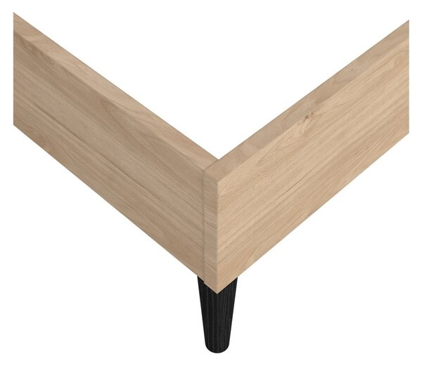 Dvojlôžková posteľ bez roštu v prírodnej farbe 160x200 cm Ry – Tvilum
