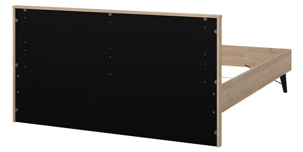 Dvojlôžková posteľ bez roštu v prírodnej farbe 160x200 cm Ry – Tvilum