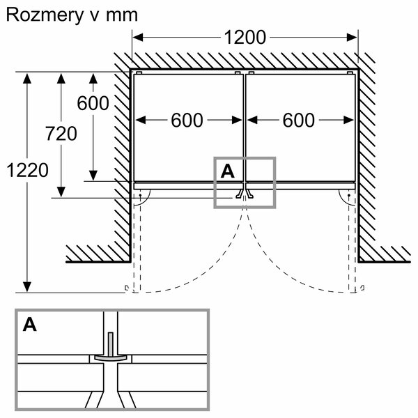 Bosch KGN397WCT - Kombinovaná chladnička