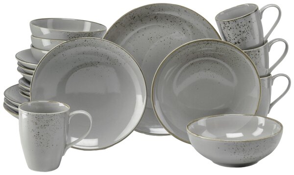 KOMBINOVANÝ SERVIS, 20-dielne, kamenina Creatable - Online Only bytové doplnky, Online Only