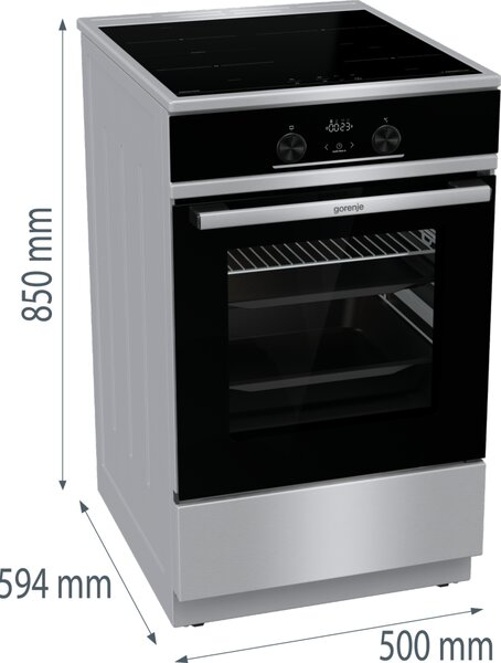 Gorenje GEITS5C70XPG - Sporák indukčný