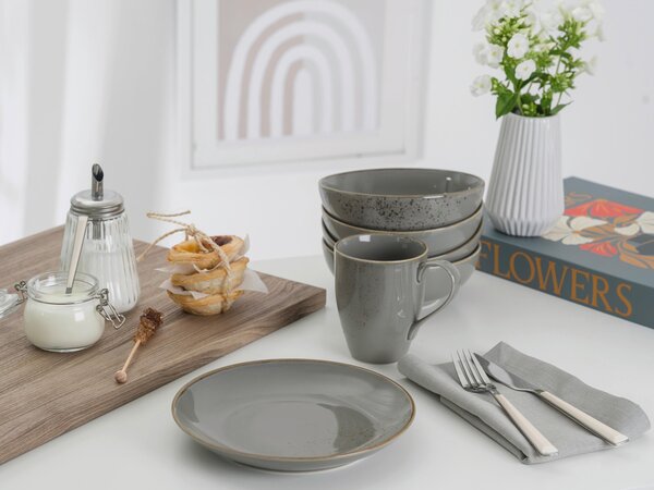 KOMBINOVANÝ SERVIS, 20-dielne, kamenina Creatable - Online Only bytové doplnky, Online Only