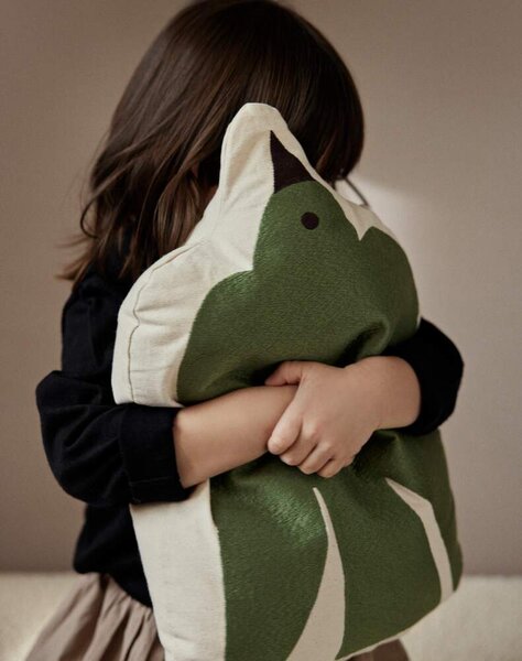 Ferm Living Vankúš Swif Bird Cushion, avocado green