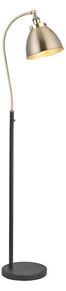 Endon 98748 - Stojacia lampa FRANKLIN 1xE27/10W/230V mosadz/čierna
