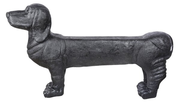 Čierna záhradná lavica Dachshund – Esschert Design