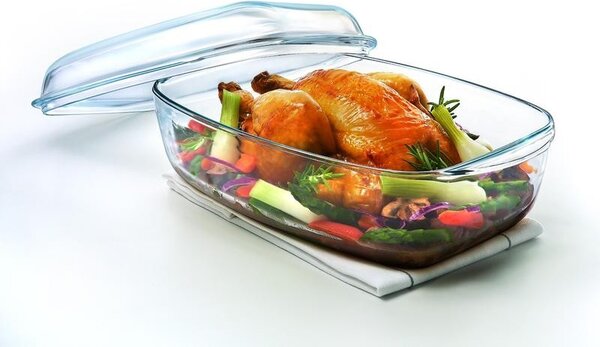 Sklenená zapekacia misa PYREX s vekom 36x22cm/6,7l