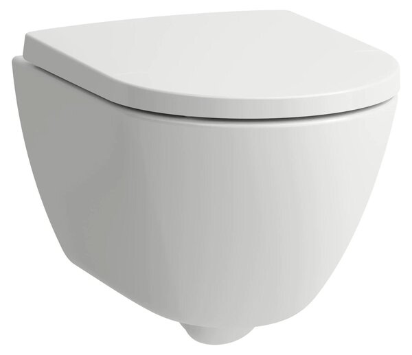 Kompletná sada podomietkovej toalety Laufen PRO X H866863, kompaktná, bez splachovacej hranice, sedadlo SoftClose, biela, 1 ks