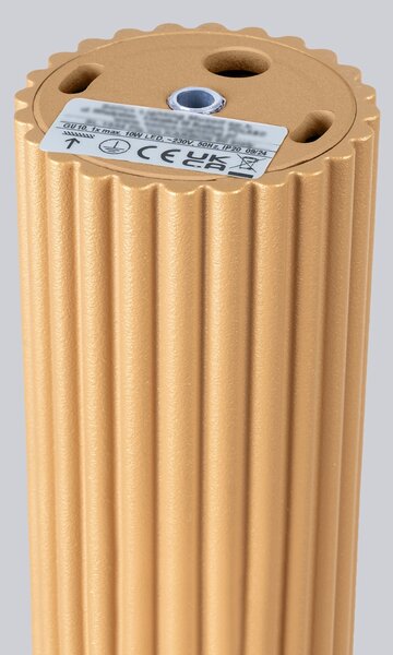 Stropné svietidlo Karbon, 1x zlaté kovové tienidlo, (10 cm)