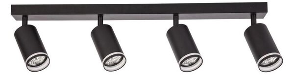 Bodové svietidlo PIPE 4xGU10/10W/230V čierne