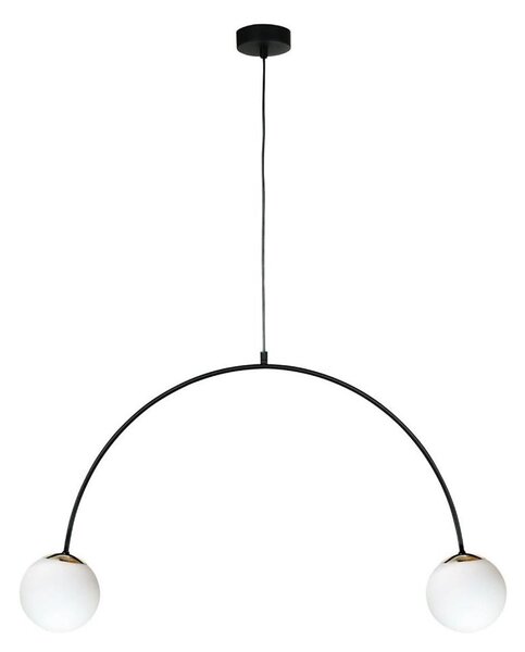 Zuma Line 1222 - Závesný luster BOW 2xE14/10W/230V čierny