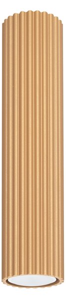 Stropné svietidlo Karbon, 1x zlaté kovové tienidlo, (30 cm)