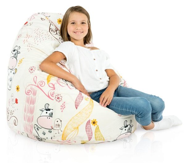 Sedací vak BAG Sako Design Kravička Veľkosť: L