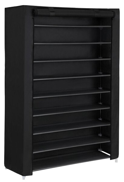 REGÁL NA TOPÁNKY, čierna, 100/162/28 cm Boxxx - Online Only drobný nábytok, Online Only