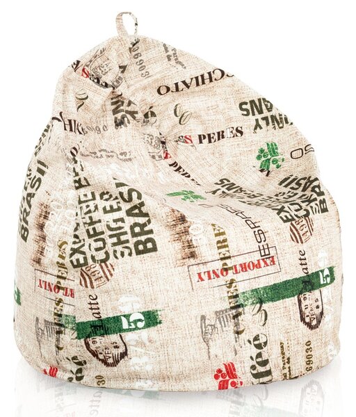 Sedací vak BAG Sako Design Coffe Veľkosť: L