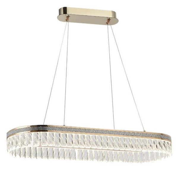 LED stmievateľný krištáľový luster na lanku THALIA LED/50W/230V 3000-6000K + diaľkový ovládač