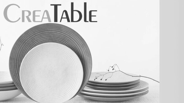 SADA TANIEROV kamenina keramika Creatable - Jedálenské sety, Online Only