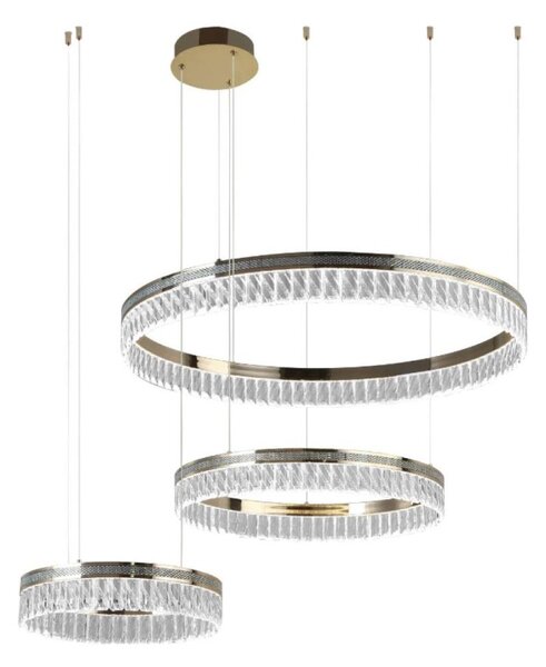 Stlmiteľný LED krištáľový luster na lankách THALIA LED/120W/230V 3000-6000K + diaľkové ovládanie