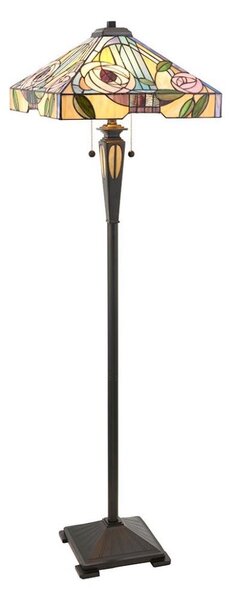 Endon 64383 - Stojacia lampa Tiffany WILLIOW 2xE27/60W/230V pr. 42,5 cm
