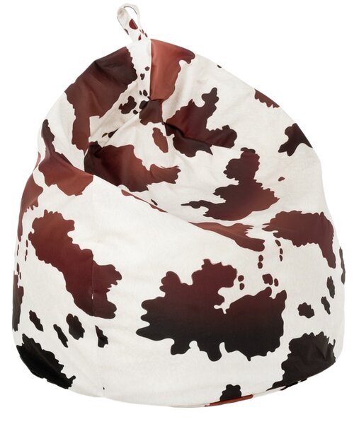INTERMEDIC SK Sedací vak BAG Sako Design Laciata – 300 L, polyester, motív krava Veľkosť: L
