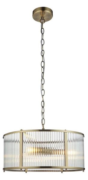 Endon 106282 - Závesný luster RIDGETON na reťazi 3xE14/6W/230V, mosadz