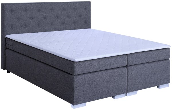 BOXSPRINGOVÁ POSTEĽ, 180/200 cm, tmavosivá MID.YOU - Online Only spálne, Online Only