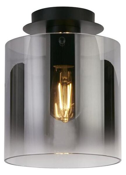 Searchlight 88911-1BK - Stropné svietidlo SWEDEN 1xE27/60W/230V pr.22 cm čierna/dymová