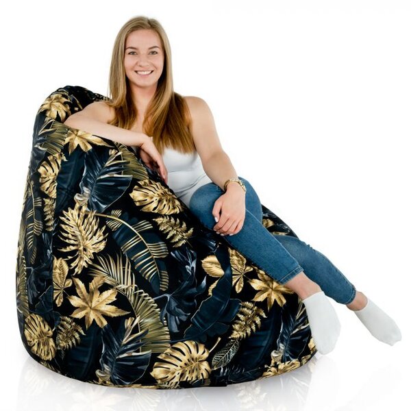Sedací vak BAG Sako Design Golden Leaves Veľkosť: XL