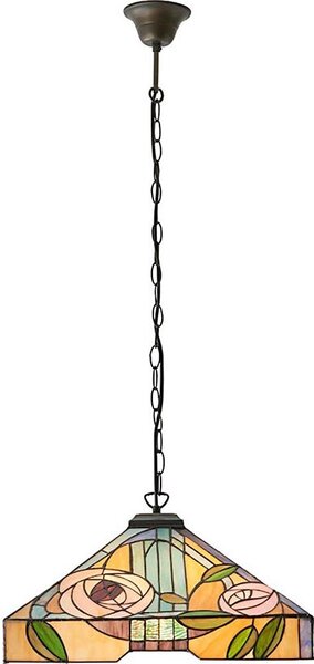 Endon 64384 - Závesný luster na reťazi Tiffany WILLOW 3xE27/60W/230V