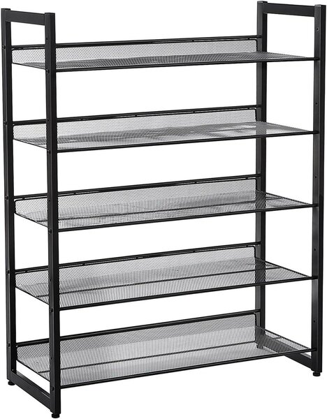 REGÁL NA TOPÁNKY, čierna, 74/104/30.7 cm Boxxx - Online Only drobný nábytok, Online Only