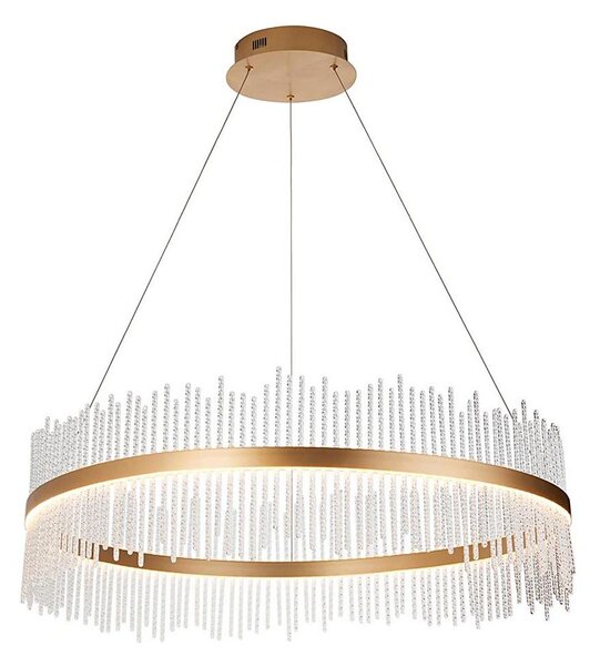 Endon 107672 - LED stmievateľný luster na lane ADRIEL LED/83W/230V 3000K zlatá