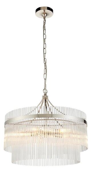 Endon 104112 - Luster na reťazi MARIETTA 5xE14/7W/230V lesklý chróm/číre sklo