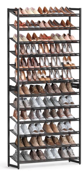 REGÁL NA TOPÁNKY, čierna, 92.5/223/30.7 cm Boxxx - Online Only drobný nábytok, Online Only