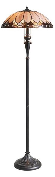 Endon 63972 - Stojacia lampa Tiffany BROOKLYN 2xE27/60W/230V priemer 50 cm