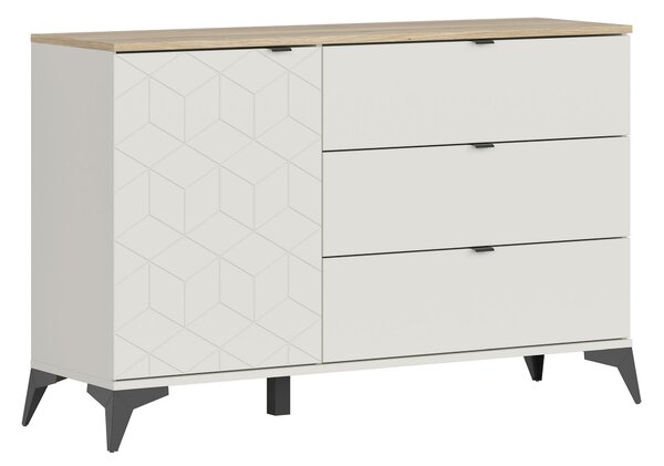 ŠIROKÁ KOMODA, farba duba, kašmírová, 138/90/41,5 cm Milino - Online Only drobný nábytok, Online Only